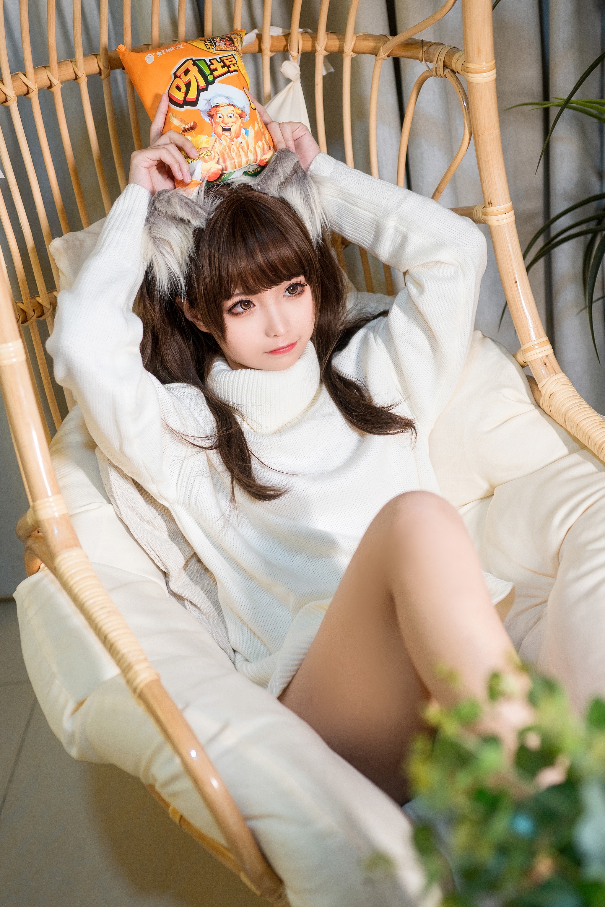 图片[1]-蠢沫沫 – NO.010 白毛衣[45P]-XikXak